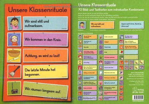 Unsere Klassenrituale: 72 Bild- und Textkarten zum individuellen Kombinieren von Verlag An Der Ruhr